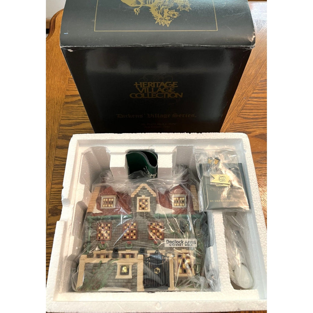 Department 56 Dickens Village Series Lighted Dedlock Arms Chesney Wold Limited Edition 1994