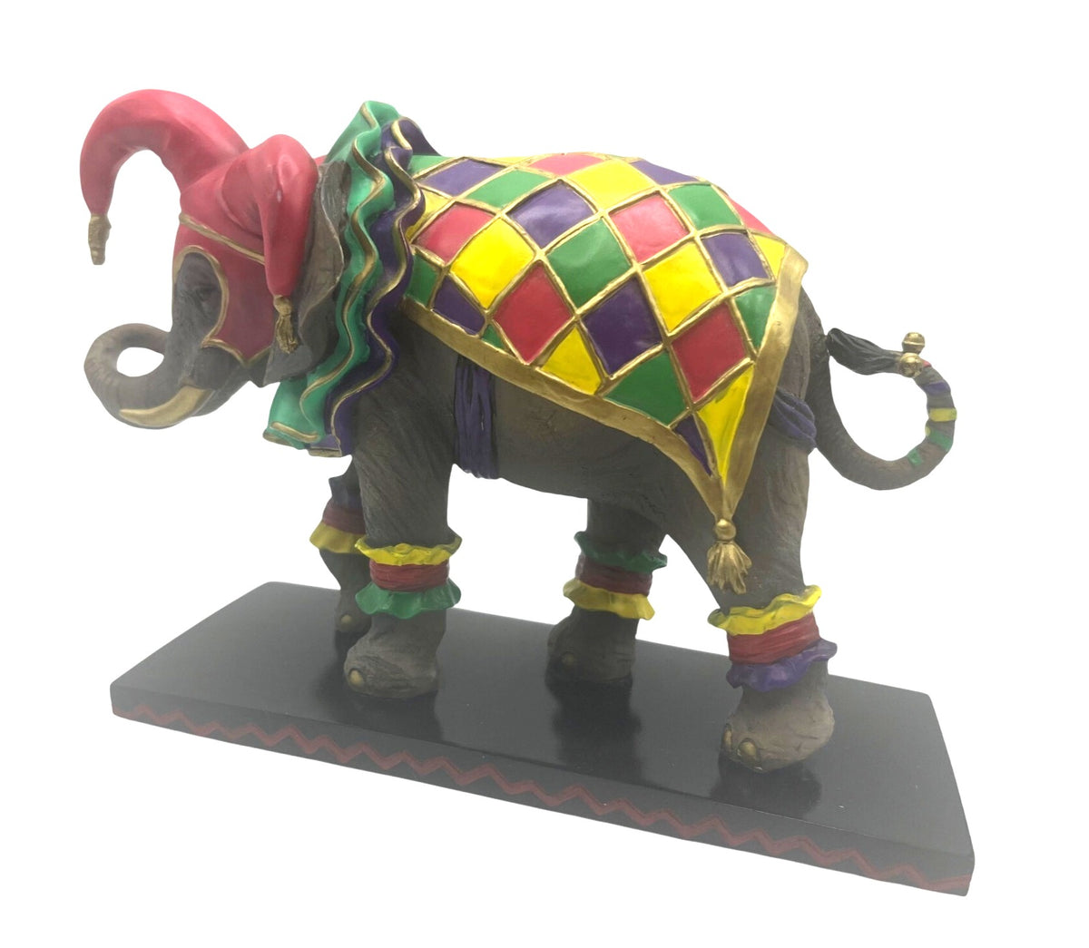 Carnivale Elephant Figurine "Tusk" By Westland Giftware 7.5" long x 4.75" high