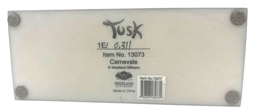 Carnivale Elephant Figurine "Tusk" By Westland Giftware 7.5" long x 4.75" high