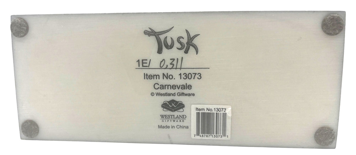 Carnivale Elephant Figurine "Tusk" By Westland Giftware 7.5" long x 4.75" high